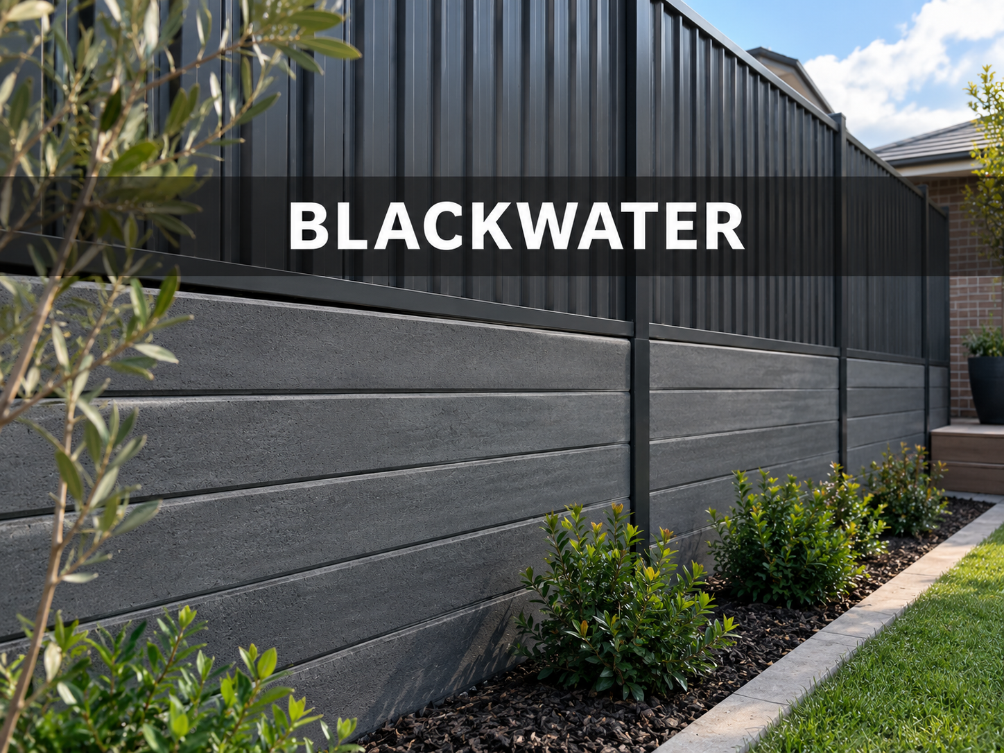 Blackwater smooth charcoal concrete sleeper